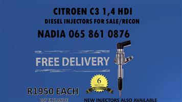 DIESEL INJECTORS FOR SALE FOR CITROEN C3 1.4 HDI