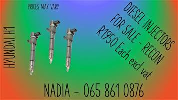 HYUNDAI H1 DIESEL INJECTORS FOR SALE WE SELL ON EXCHANGE OR RECON