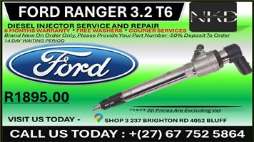 Ford Ranger 3.2L T6 Diesel Injectors on Recondition