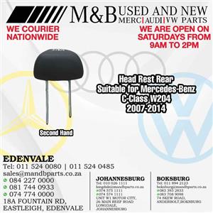 Head Rest Rear (Second Hand)  Suitable for Mercedes-Benz C-Class W204  2007-2014