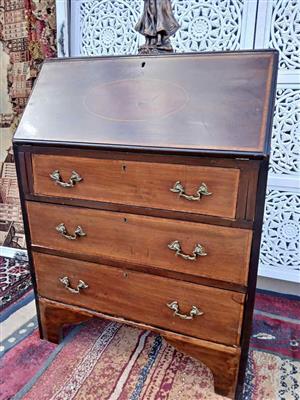 Vintage Slant‑Front Secretary Desk