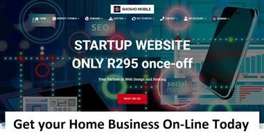 STARTUP WEBSITE with FREE HOSTING - ONLY once-off