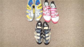 assorted cycling shoes