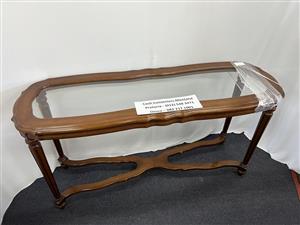 Table Wooden with Glass Top 