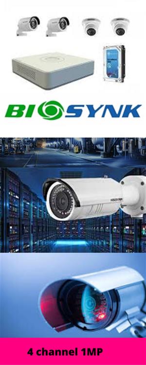 CCTV SYSTEMS HD 1MP 4 channel