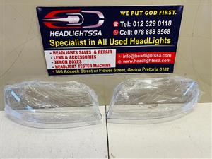 Audi A3 left and right side headlight replacement lens 