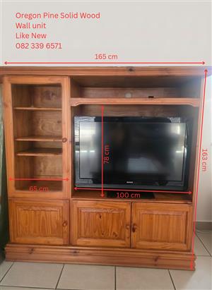 Solid Wood Wall Unit Oregon Pine