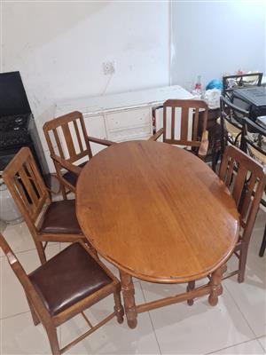 Solid wood dining room suite