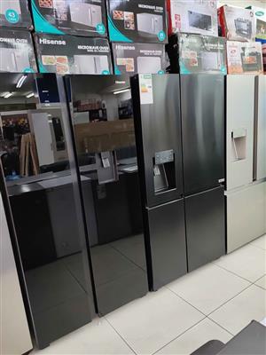 Hisense side by side fridges are on special 