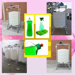 “1000L detergent mixing machine, stainless shaft, free formulation book, export 