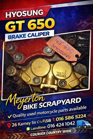 Hyosung GT 650 brake caliper. Meyerton bike scrapyard new & secondhand spares. Andre