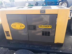 Bundu Generator 17kva diesel With trailer 