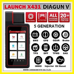 LAUNCH X431 DIAGUN V 2020V Bi-Directional Full System Scan Tool with 2 Years