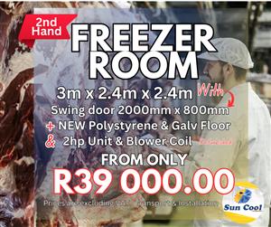 2nd Hand Freezer Room 3m x 2.4m x 2.4m (H)