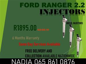 FORD RANGER 2.2 DIESEL INJECTORS FOR SALE OR TO RECON NATIONWIDE