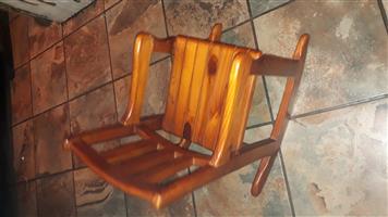 Rocking chair dark wood 