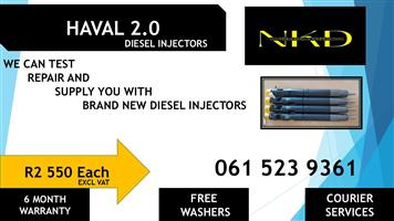 Diesel injectors for HAVAL 2.0 for sale - with test reports 