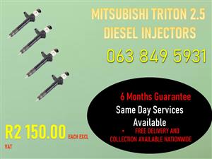 MITSUBISHI TRITON 2.5 DIESEL INJECTORS HARTBEESPOORT NOORD WES 