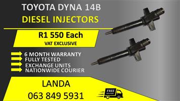 TOYOTA DYNA 14B DIESEL INJECTORS FOR SALE OR RECON WITH 6 MONTH WARRANTY 