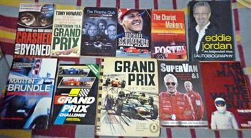 Grand Prix Books x 12 plus Formula one photos or choose and make an offer