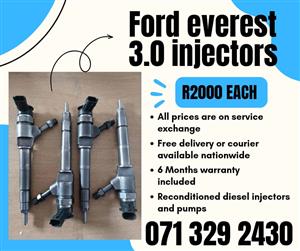 FORD EVEREST 3.0 INJECTORS FOR SALE WITH WARRANTY INCLUDED 