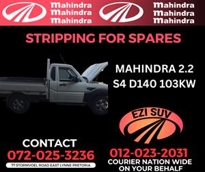 MAHINDRA 2.2 S4 D140 103KW NOW STRIPPING FOR SPARES | EZI SUV 