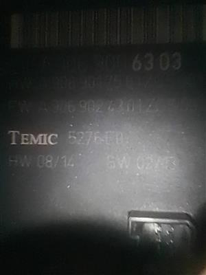 Mercedes sprinter computer box and fuse box temic