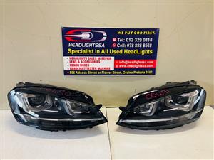 VW Golf 7 TSI left and right side xenon headlights (2017)