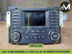 2017 FORD RANGER 2.2 TDCi 4x2 XL Hi RIDER STOCK RADIO  MV0774