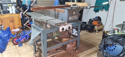 Vintage Delta Rockwell Table Saw & DeWalt Bench Planer Mobile Combo