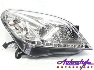 Opel Astra 04 model DRL Chrome Led Headlights