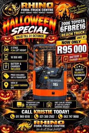 Toyota 6FBRE16 Reach Truck