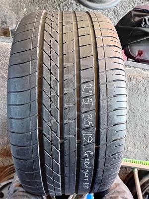 Run Flat 275/35/19 Good Year Tyres for Sale. 