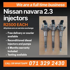 NISSAN NAVARA 2.3 INJECTORS FOR SALE WITH WARRANTY 