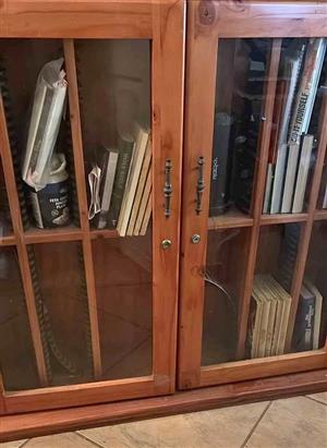 Pine Display Cabinet