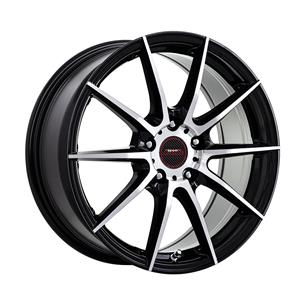 17″ A-Line Myth Black Machine Face 5/112 7.5j ET40 Flow Forming Alloy Wheels