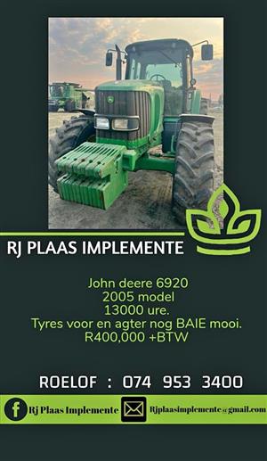 John deere 6920