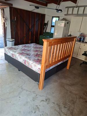 Queen size bed plus headboard