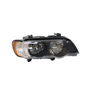 Bmw X5 E53 99 Replacement Headlight RHS Amber/Clear w/socket & motor (non-oem)