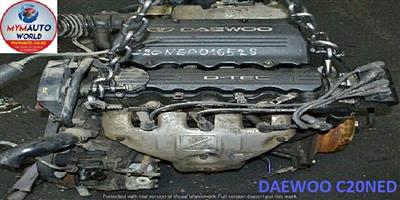 DAEWOO PRINCE/ROYALE/SUPER SALOON C20NED ENGINE FOR SALE 2.0L 8V