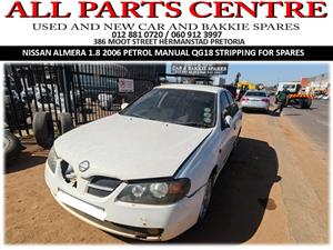 Stripping for Spares - QG18 Nissan Almera 1.8 2006 petrol manual
