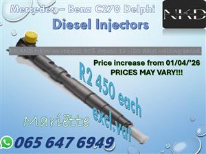 Diesel Injectors Mercedes Benz C270 Delphi