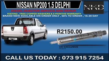 Nissan Np200 1.5L Diesel Fuel Injectors 