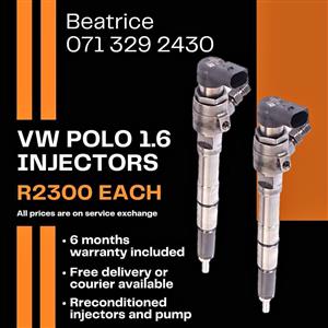 VW POLO 1.6 INJECTORS FOR SALE WITH WARRANTY
