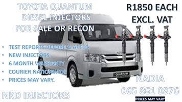 DIESEL INJECTORS FOR SALE FOR TOYOTA QUANTUM