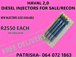 INJECTORS FOR HAVAL 2.0 FOR SALE OR TO RECON IN GAUTENG 