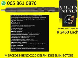 MERCEDES BENZ C220 DELPHI DIESEL INJECTORS FOR SALE 