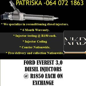 EVEREST 3.0 /BT50 DIESEL INJECTORS FOR SALE OR TO RECON