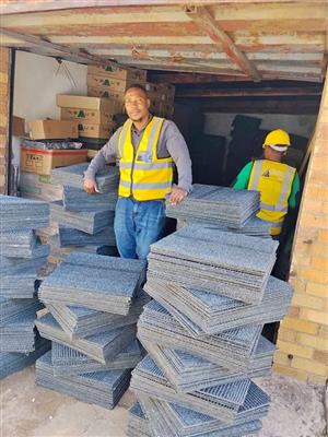 Metro carpet tiles in new condition