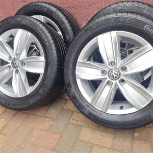 VW 16IN MAGS AND TYRES FOR CADDY 